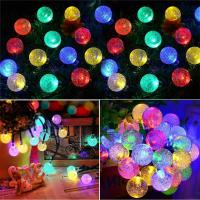 Luces De Cadena Solares IP65 Impermeables Para Jardín Con 8 Modos Luces De Globo Cristal Solar Autónomo Para Exterior Y Decoración De Fiestas - details 13