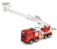 Mini Camión De Bomberos Con Retroalimentación Para Niños Juguete De Vehículos De Ingeniería De Emergencia Conjunto De Camiones De Construcción Regalo Para Niños - details 5