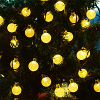Luces De Cadena Solar De Cristal Globular IP65 39FT Con 100 LED Y 8 Modos De Iluminación Para Exterior Halloween Y Navidad Fiesta - details 14