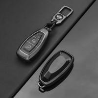 Funda De Llave De Coche Suave TPU Cubierta Completa Para Ford Focus 3 4 ST Mondeo MK3 MK4 Fiesta Fusion Kuga 2013-2017 Con Llavero - details 4