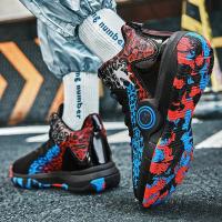 Zapatos De Baloncesto Para Hombres De Alta Calidad Antideslizantes Y Transpirables Zapatillas De Moda Para Mujeres Y Niños Deportivas De Entrenamiento Al Aire Libre Con Suela De Goma Talla Verdadera - details 16