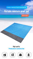 Manta De Playa Plegable Y Ligera Para Camping 2x2.1m Impermeable Y Antisandía Tapete De Picnic Matrícula Portátil Para Exteriores - details 0