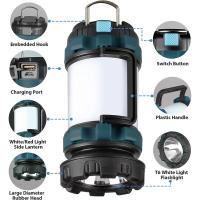Linterna Portátil LED Para Camping Recargable Por USB Con Indicador De Energía Y Función De Energía Móvil - details 1