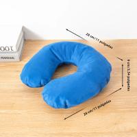 1 UNID en forma de U Cojín de Viaje Inflable Portátil Cuello Vical Spine Soporte Pequeño Cojín de Sweatshirt Ofi Essentials Sueño - details 6