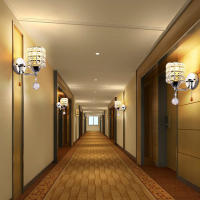 Lámpara De Pared Decorativa De Cristal Simplicidad Luz De Cristal Para Dormitorio Sala De Estar Dorado/Plata Iluminación De Cristal Para El Hogar - details 1