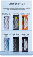 Teclado Mecánico De Juegos AJAZZ AK820 MAX RGB Bluetooth Sin Cables Con Perilla 82 Teclas Keycaps PBT Para PC Portátil - details 3
