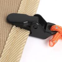 Clips De Tenda Pesada Para Camping Con Dientes Antideslizantes Y Diseño Antiviento Accesorio De Tenda Con Correa Para Refugio De Tarp Outdoor Survival - details 3