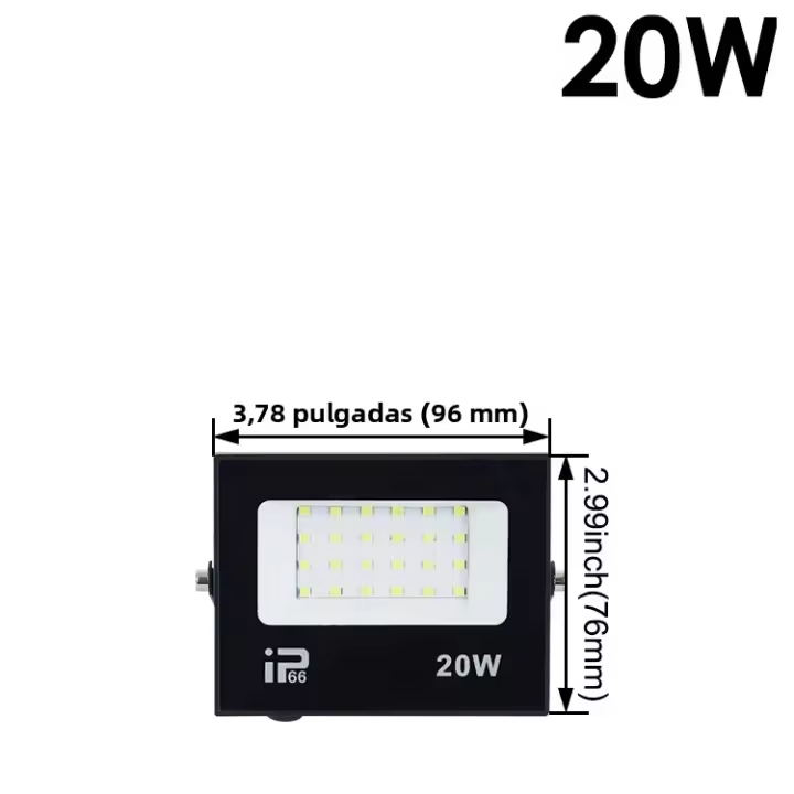 Proyector De Luz LED Antiaguas IP66 10W 20W 30W 50W 100W Para Exterior Iluminación De Pared Garage Gimnasio Calle 6500k - 1