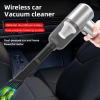 Aspirador Potente Mano 9000Pa Aspirador de Coche Mini USB Aspirador 3000mAh * 2 Aspirador Coche Carga rápida con Filtro Lavable, Sin Cable Sin Para Coche Oficina Hogar - details 0