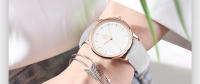 Reloj De Cuarzo Para Mujer Shengke Simple Y Moda Con Correa De Cuero Resistente Al Agua Regalo Para Niña Relogio Feminino - details 3