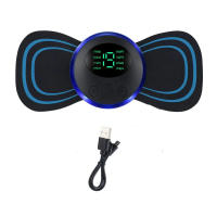 Mini Masajeador Cervical Eléctrico Alivio Del Dolor Muscular Con Pantalla Digital Ajustable Para Espalda Y Cuello - details 4