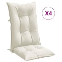 vidaXL Cojines silla respaldo alto 4 uds tela 120x50x7 cm Color Antracita melange,  Gris claro melange,  Gris oscuro melange y mas Cojín Decorativo de Asiento Cojines de muebles de salon - details 5