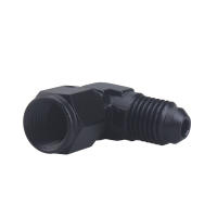 Adaptador De Combustible De Aluminio Anodizado AN4-AN12 Giratorio 45 Grados 90 Grados Fittings Negros Para Motor - details 3