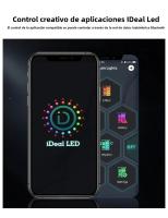 Cadena De Luces LED Para Cortinas RGBIC Con Enchufe USB Y Control Remoto Bluetooth Y APP Para Decoración De Habitaciones - details 11