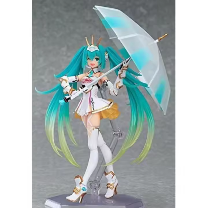 Anime Figura Vocaloid Racing Miku 2015 Ver. Hatsune Miku ABS PVC Painted Action FIGMA Vocaloid Regalos Coleccionista Coleccionismo Regalos Coleccionista - 1
