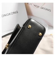 Bolso De Hombro Retro Para Mujer De Cuero Genuino Color Sólido Versátil Para Primavera Y Verano Diseño Nítido Porta Llaves - details 13