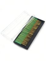 30pcs Brocas De Diamante Dorado Mini Con Caja Herramientas Rotatorios Para Taladro Eléctrico Y Dremel Herramienta De Trabajo Manual - details 0