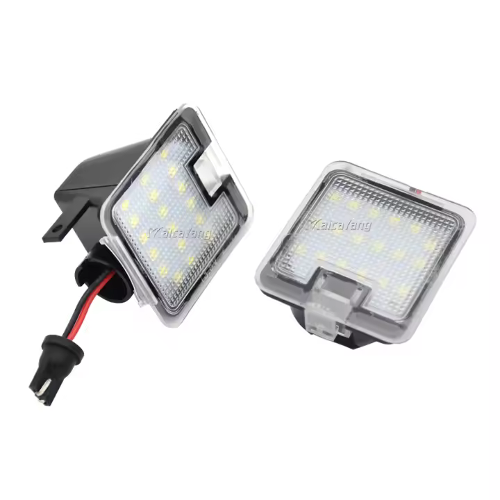 Luz De Puddle LED Para Lado Del Espejo Ford Focus MK3 MK2 Mondeo MKIV MKV Kuga C-Max Escape S-Max Luz Bicolor Amarillo Y Roja T10 Interface 12V - 1
