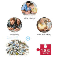 Rompecabezas De 1000 Piezas Con Dibujos De Perros Lindos Para Adultos Juego Familiar Divertido Decoración Del Hogar Juguetes Educativos Para Niños - details 5