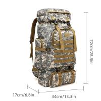 Mochila De Camuflaje Para Hombres Gran Capacidad Impermeable Militar De Viaje Para Senderismo Exterior Bolsa De Hombros - details 1