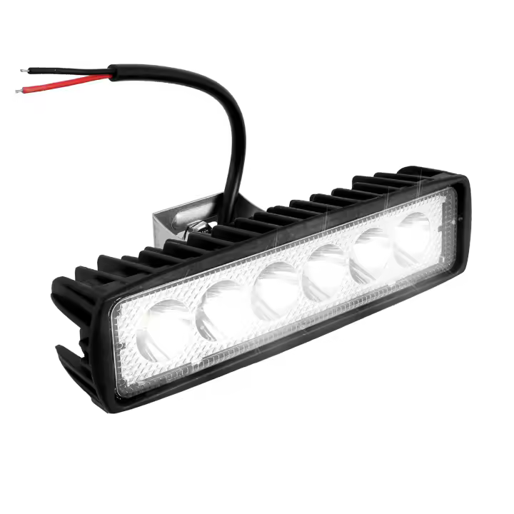 Barra De Luz LED Para Coche 12V 18W 6000K Brillante Luz De Trabajo LED IP67 Nieve Y Luz De Pista Blanca Faros off Road Luz Para Conducción - 1