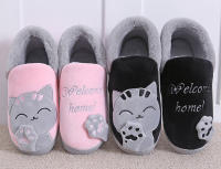 Zapatillas De Invierno Para Mujer Con Dibujos De Gato No Escolapadas Calientes Para El Interior De La Casa Zapatos De Piso - details 16