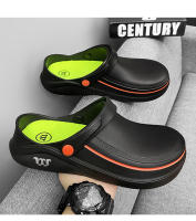 Sandalias Para Hombre Impermeables Antideslizantes Y Resistente Al Aceite Zapatos De Cocina Cómodos Clogs Para Jardín Adecuados Para Trabajar Al Aire Libre Pesca - details 13