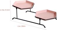1 set Double Layer Cake Pan cake dish dessert stand cupcake tower serving display tray Cake Storage Rack dessert platter - details 2