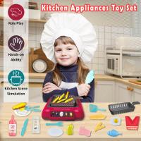 Juego De Cocina Para Niños DIY Con Sonido Y Luz 20 Piezas Multifuncional Set De Juguetes De Cocina Educativos Regalos Para Niñas Y Niños - details 3