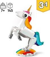 LEGO : Unicornio Mágico - Creator 3 en1 -  Juguete de Construcción - Caballito de Mar o Pavo Real - Figuras de Animales Fantásticos -  Regalo Original - Edad recomendada mayores de 7 años - details 0
