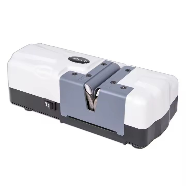 Arcos Afiladores - Afilador Eléctrico de Cuchillos de Cocina - Hecho de ABS Color Blanco (Rodillos con recubrimiento de diamante) - 1