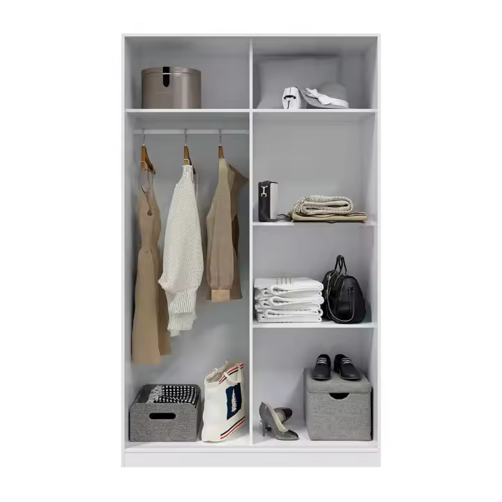 Armario MAX 2 puertas correderas blanco  200x120x50 cm - 1