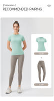 Camiseta Deportiva Para Mujer 2024 Técnica De Secado Rápido Top De Yoga Corto Manga Transpirable Y Cómodo Para Gimnasio Y Running - details 10