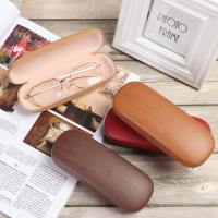 Estuche Protector De Gafas Con Diseño De Madera Y Grano Estilo Flip-Eye Caja De Almacenamiento Para Ópticas Con Linterna De Terciopelo Unisex - details 15