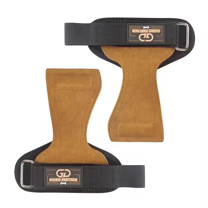 Guantes De Levantamiento De Pesas De Cuero Con Correas De Apoyo En El Tobillo Para PowerLifting Y Deadlifts Ajustables Y Padded Para Bodybuilding - 1