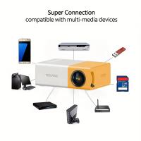 Mini proyector YG300 Home HD con memoria USB y SD, cine en casa, mejora su experiencia de películas, TV y juego para acampar al aire libre - details 10