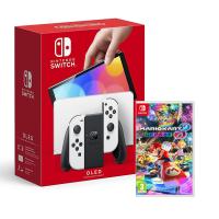 Nintendo Switch (Versión OLED) Blanca Consola + Juego de Mario Kart 8 Deluxe, Pantalla de 7 Pulgadas, Con Estación de Acoplamiento, Joy-Con Blanco - (Versión ES) - details 0