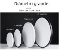 Lámpara De Techo Inteligente LED MARPOU 0.9 Pulgadas Para Dormitorio Moderna Y Ultrafina Para Habitación Control Remoto Por App - details 4