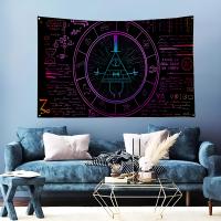 Bandera De Trabajo De Gravity Falls Para Decoración De Habitaciones Y Exterior Material Poliéster Estilo Colgante Sin Personalizar - details 3