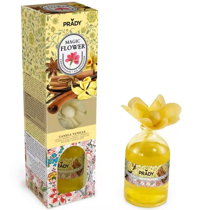 Ambientador Magic Flower 100ml: Canela y Vainilla - Prady - 1
