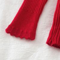 Suéter De Mujer Con Volantes Y Cuello Bajo Largo Manga Larga Tejido Básico Solido Rayado Para Otoño Invierno Top Casual - details 18