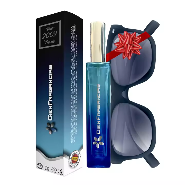 PERFUME INSPIRADO EN LE MALE DE JEAN PAUL GOLTIE DE HOMBRE - REF. 132 CIEN FRAGANCIAS + GAFAS DE SOL DE REGALO - 1