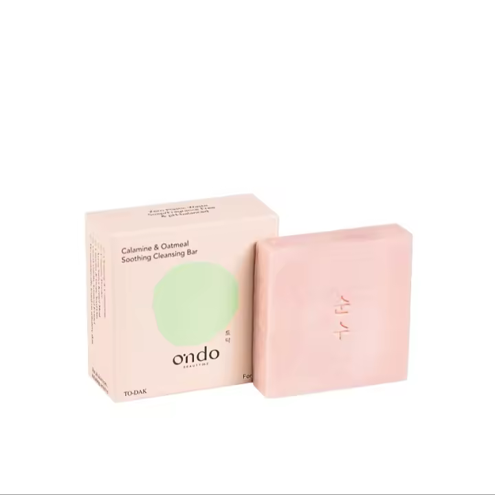 Ondo Beauty 36.5 - CALAMINE & OATMEAL SOOTHING CLEANSING BAR - Syndet limpiador sólido con ingredientes suaves, para las pieles más delicadas. -  70gr - 1