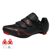 Zapatos De Ciclismo Para Hombre MTB Transpirables Antideslizantes SPD Deportivos De Bicicleta Cerradura Self-locking Material De La Suela De Goma - details 2