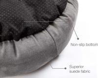 Cama De Gato Cómoda Y Antideslizante Redonda Donut Para Pequeños Medianos Y Grandes Mascotas Suave Y Cálida Máquina Lavable Color Beige - details 6