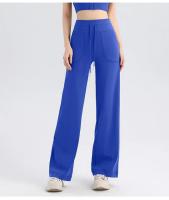 Pantalones De Yoga Para Mujer De Cintura Alta Flares Transpirables De Talla Grande Con Bolsillos Para Gimnasio Y Danza - details 6
