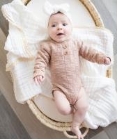 Manta De Bambú Y Algodón Para Bebé 6 Capas Manta De Acogida Para Niños Y Niñas Cálido Suave Suave Para Dormir Y Abrazar Manta De Muselina - details 0