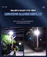 Luces Solares Ultra Brillantes Al Aire Libre Con 106 LED 3000LM Sensor De Movimiento Luz De Inundación Para Pared Patio Garage Jardín Trasero - details 31