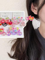 2PCS Hermosas Horquillas De Corona Coloridas Para Niñas Accesorios De Pelo Elásticos Para Niños Headwear De Bebé - details 5