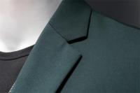 Chaleco De Novio Casual Para Hombre Marca Alta Color Sólido Diseño De Negocios Blazer De Boda Top De Traje Chaqueta De Moda - details 6